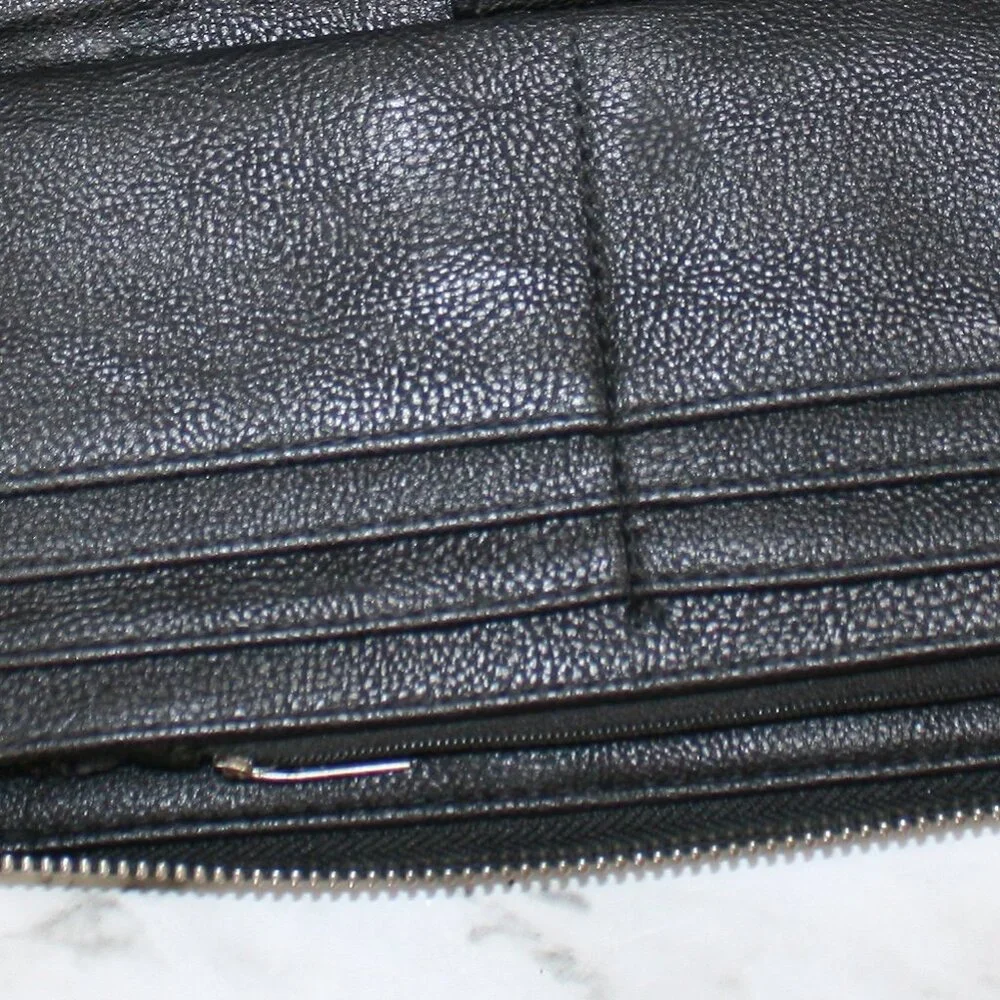 STEVE MADDEN Wristlet Mini Bag Clutch Wallet PU Leather Carry All Purse Black